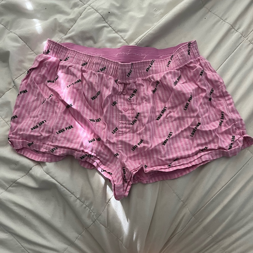 Pink Victoria secret sleep shorts